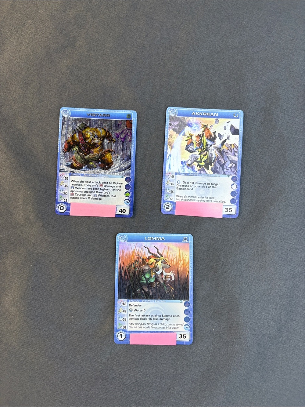 Chaotic TCG: Lot of 3 OverWorld Creature Foils Mixed Rairity 1st Edition